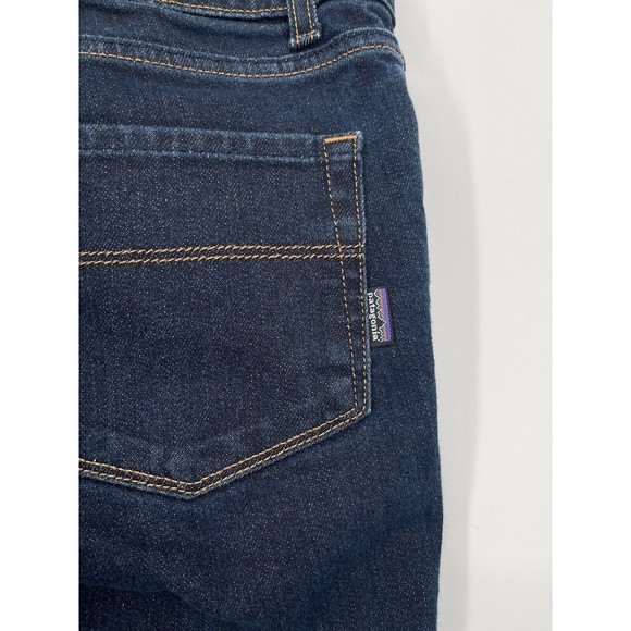 Patagonia Low Rise Dark Blue Straight Denim Pants Women's Size 27 Jeans - Picture 5 of 6